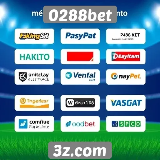 Métodos de pagamento aceitos pelo 0288bet